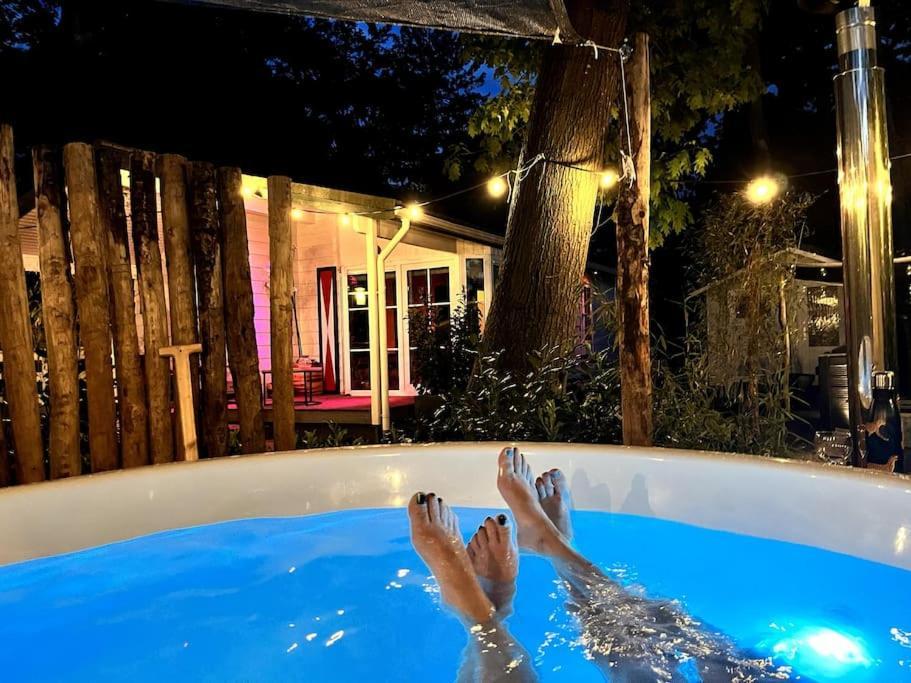 Boslodge Het Verwende Nest met privé Hottub Voorthuizen Exterior foto